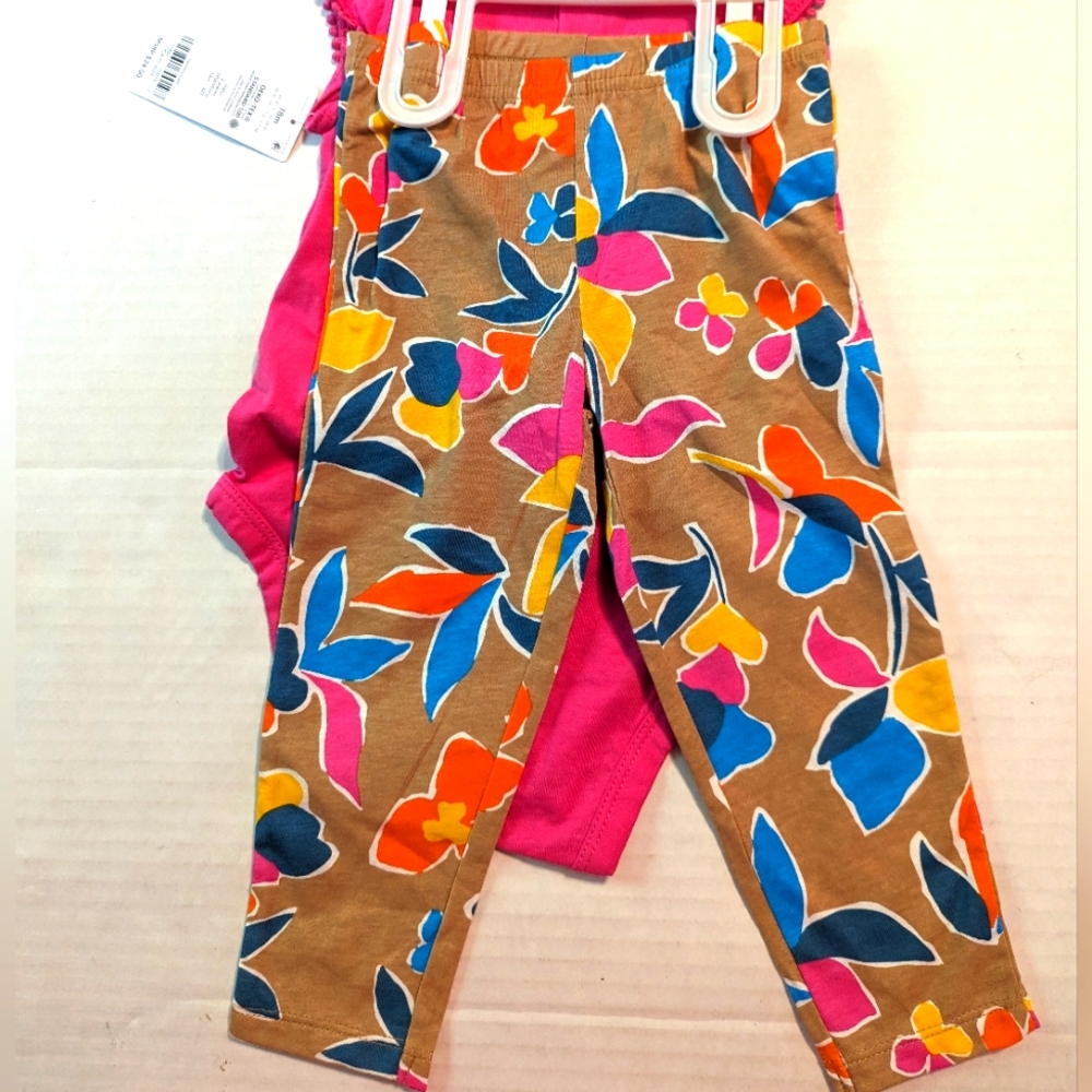 Little Girls Carter's 2 Piece Summer Set BNWT Size 18 Months - Picture 2 of 6
